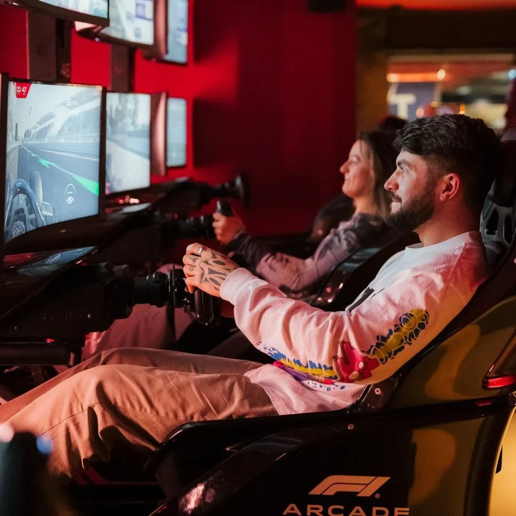 F1 Arcade bar. Best Arcade Bars In London