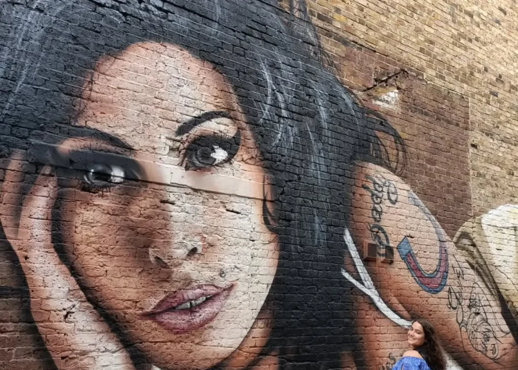 Amy Winehouse mural in Camden