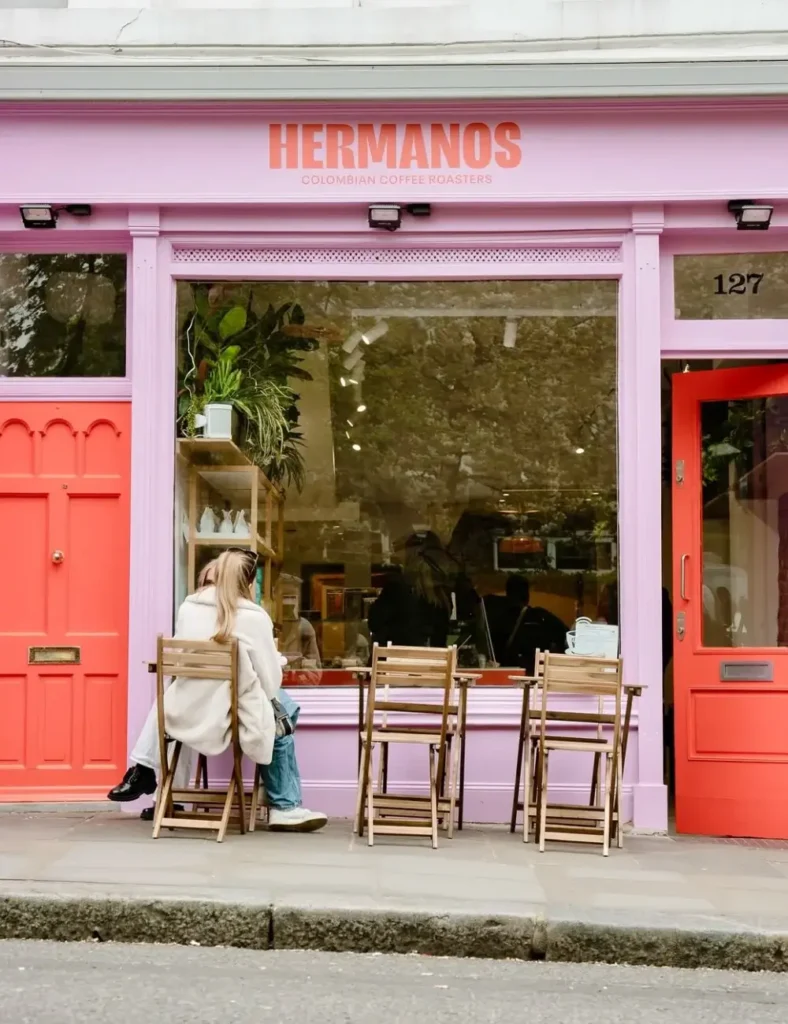 Hermanos coffee shop. Best Coffee In Notting Hill