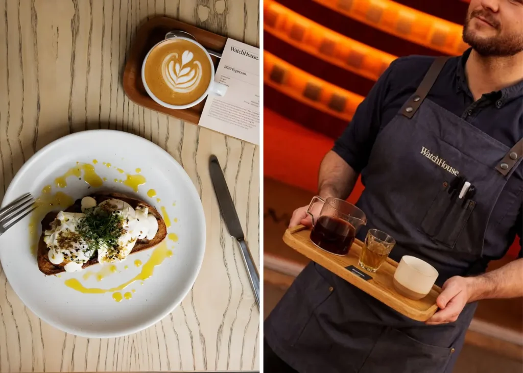 WatchHouse. best cafes in Covent Garden
