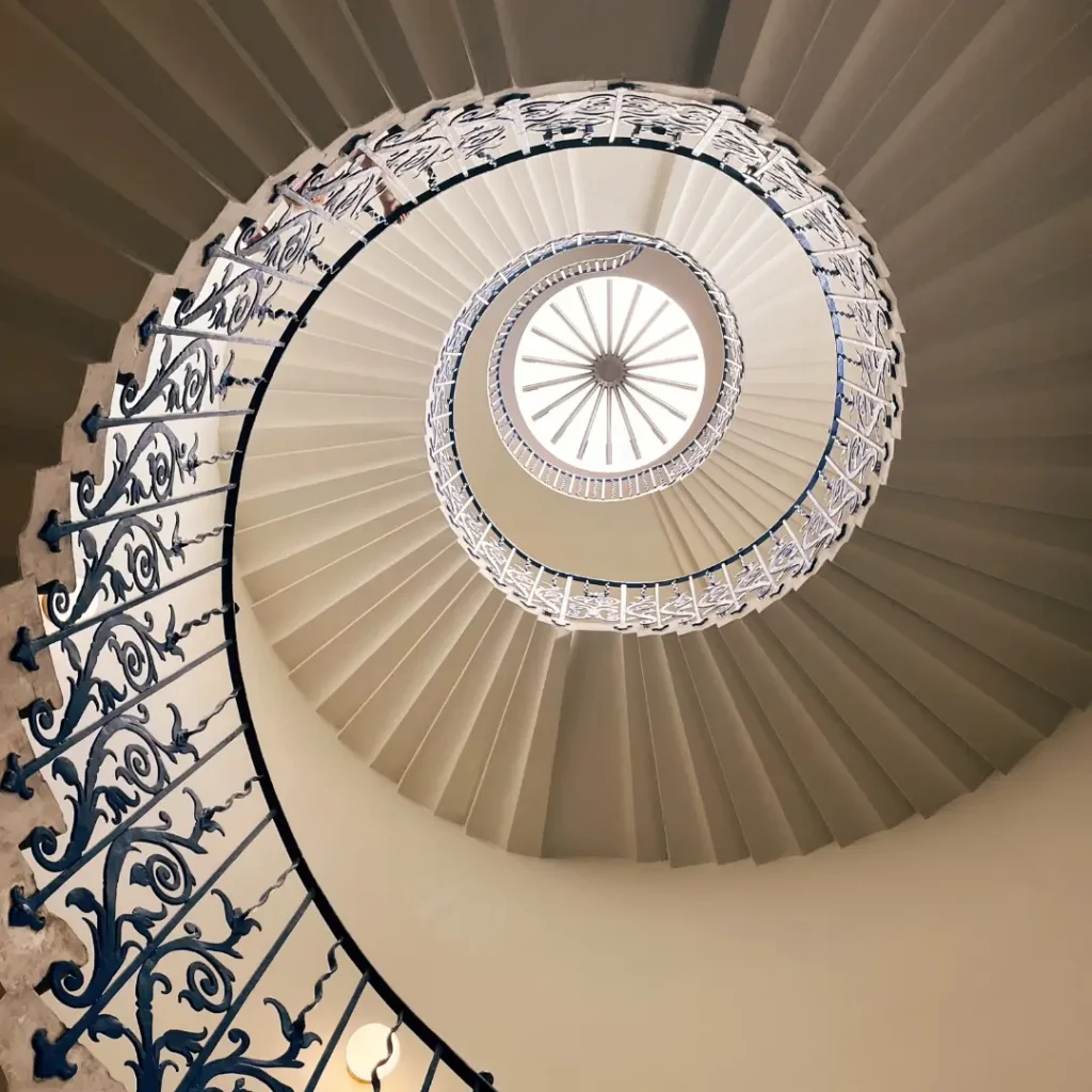 The Tulip Staircase in the Queen’s House in Greenwich